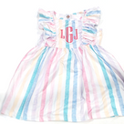 BLOOPER KIDS: Monogrammed Girls Ruffle Dress