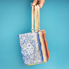 multiple glitter personalized wristlet pouches