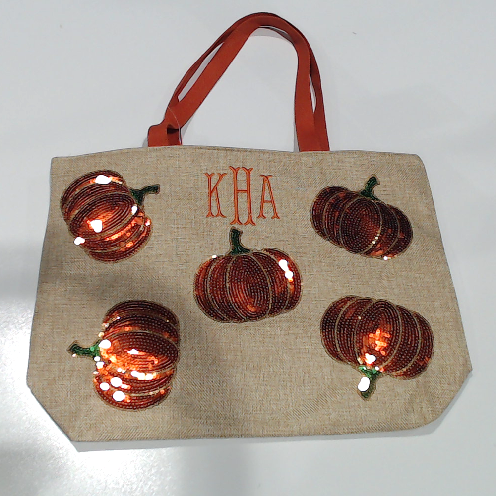 BLOOPER BAG: Monogrammed Sequin Tote Bag