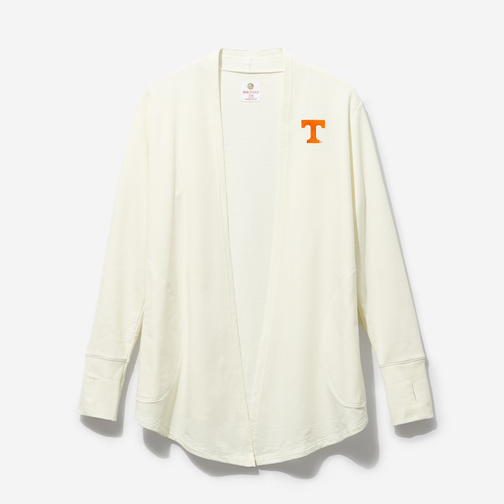Tennessee Volunteers Sweatshirt Cardigan in Ivory