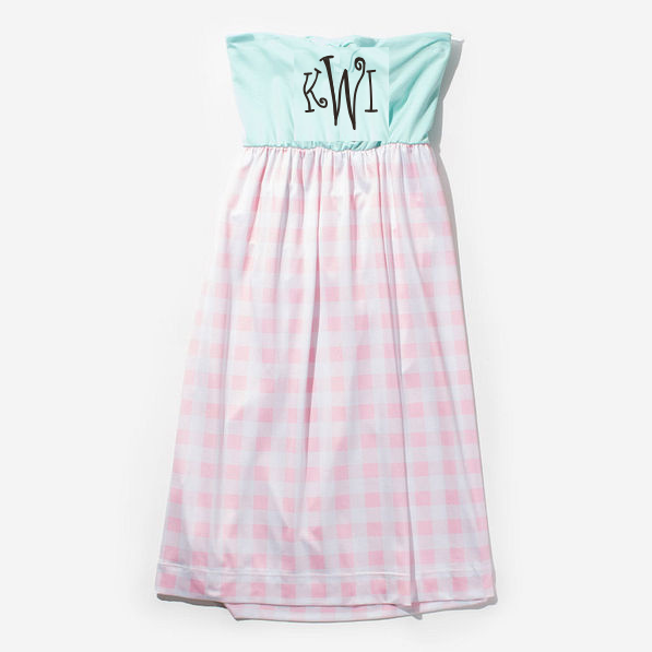 BLOOPER SWIM: Monogrammed Beach Cover Up