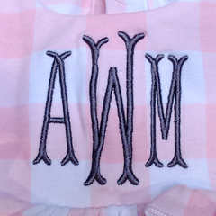 BLOOPER KIDS: Monogrammed Baby Soft Jersey Bubble