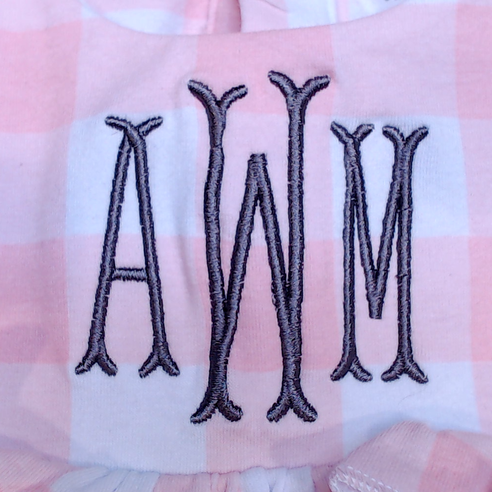 BLOOPER KIDS: Monogrammed Baby Soft Jersey Bubble