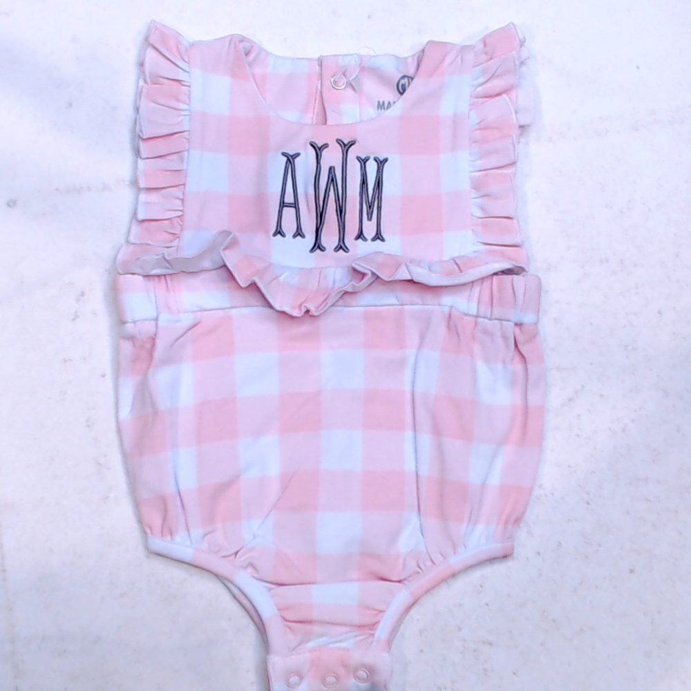 BLOOPER KIDS: Monogrammed Baby Soft Jersey Bubble