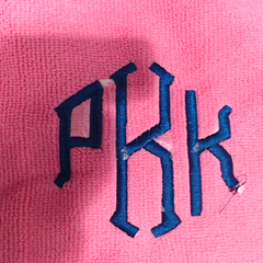 BLOOPER KIDS: Monogrammed Toddler Hooded Towel Poncho