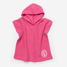 Monogrammed Toddler Hooded Towel Poncho | Hot Pink