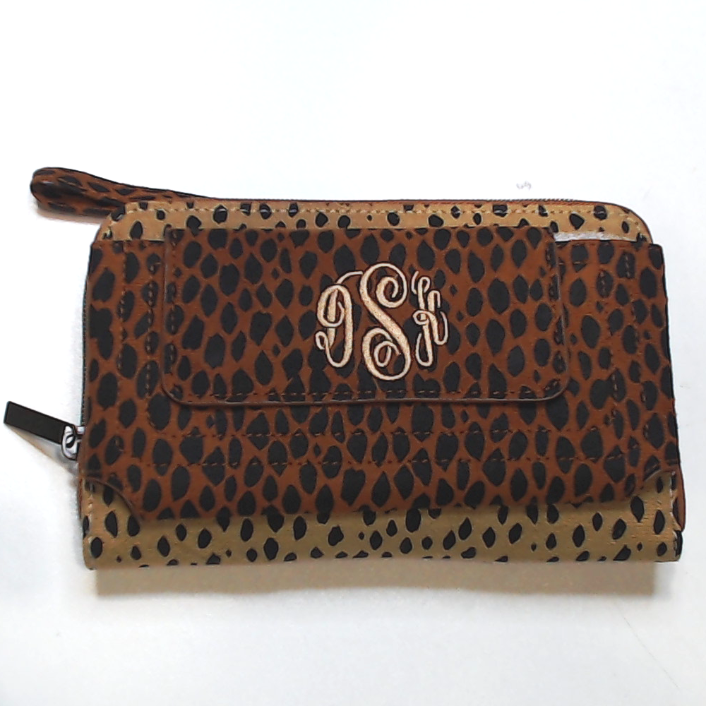 BLOOPER ACCESSORY: Monogrammed Phone Wallet Wristlet