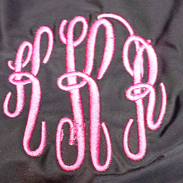 BLOOPER SWIM: Monogrammed High Neck Bikini Top