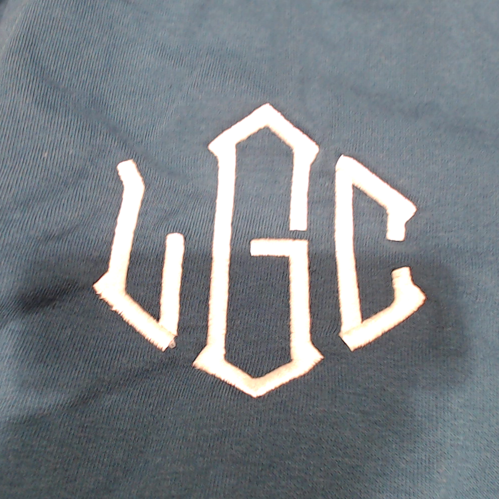 BLOOPER CLOTHING: Monogrammed Sweatshirt Cardigan