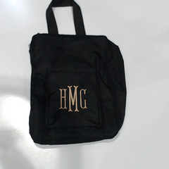 BLOOPER BAG: Monogrammed Packable Backpack