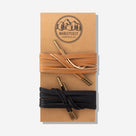 Suede Shoe Lace Set | Black and Brown