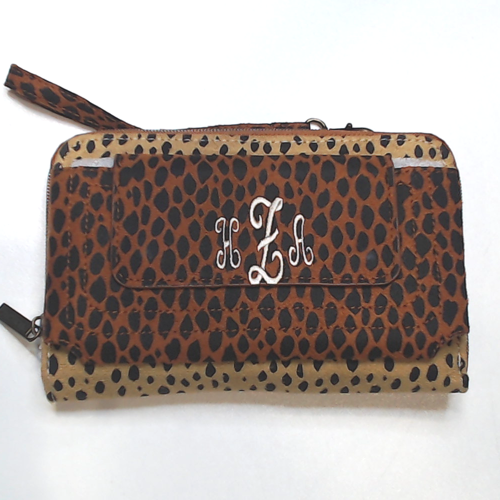 BLOOPER ACCESSORY: Monogrammed Phone Wallet Wristlet