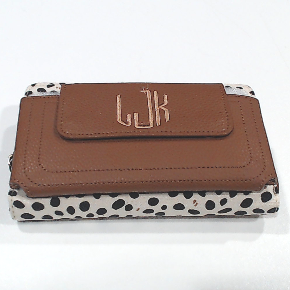 BLOOPER BAG: Monogrammed Phone Wallet Wristlet