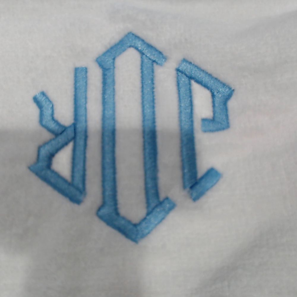 BLOOPER KIDS: Monogrammed Outline Baby Bib