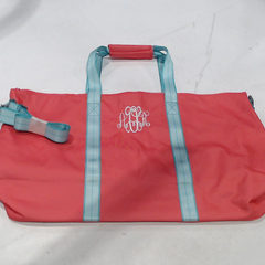 BLOOPER BAG: Monogrammed Weekend Bag