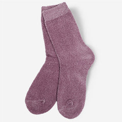 Chenille Socks in Blush
