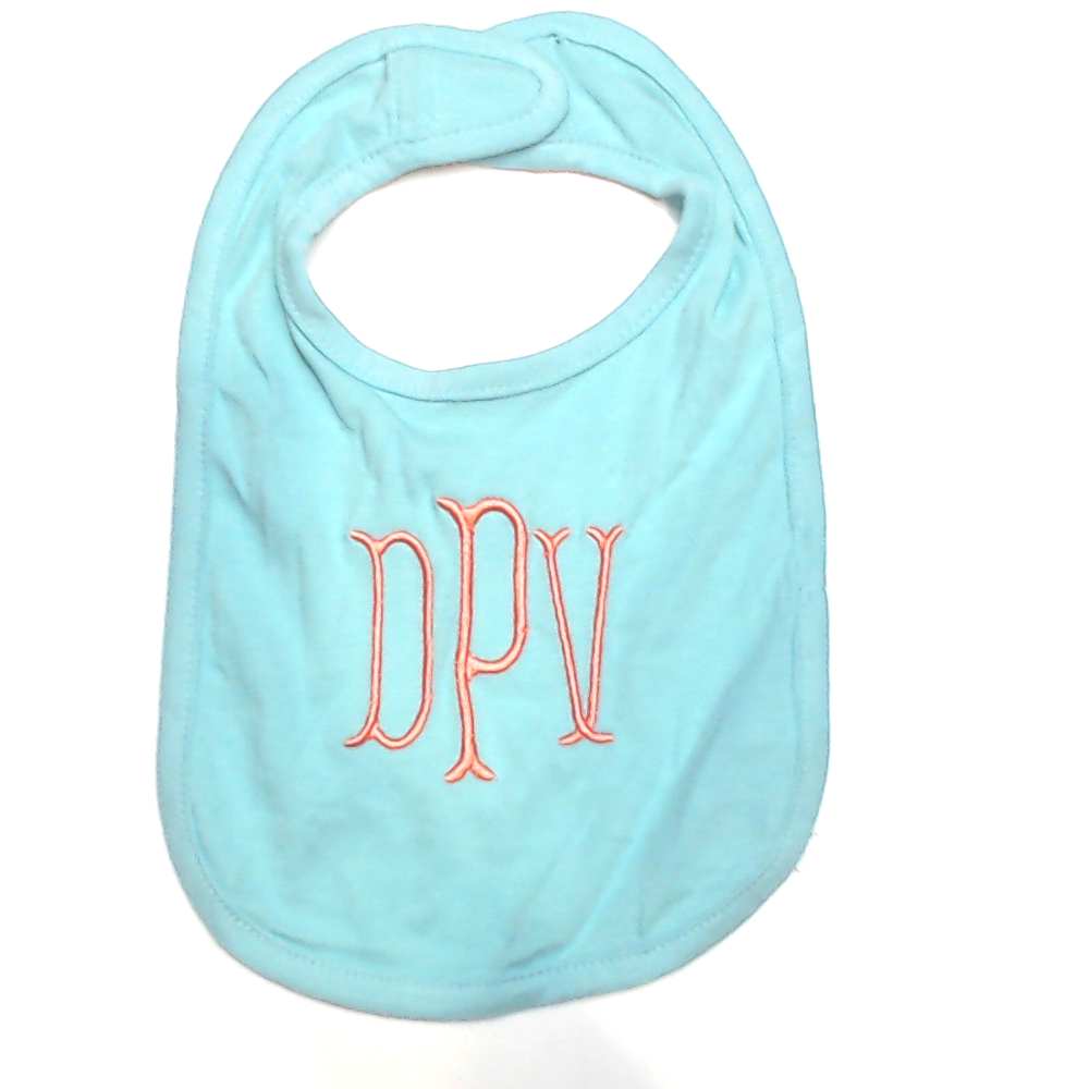 BLOOPER KIDS: Monogrammed Baby Bib