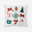 Monogrammed Christmas Pillow Sham | Christmas Grid