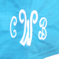 BLOOPER CLOTHING: Monogrammed Scalloped Tank Top