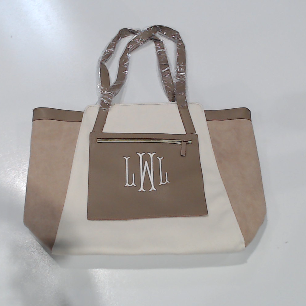 BLOOPER BAG: Monogrammed Colorblock Tote Bag
