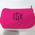 BLOOPER BAG: Monogrammed Diamond Quilted Cosmetic Case