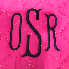 BLOOPER BAG: Monogrammed Diamond Quilted Cosmetic Case