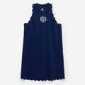 monogrammed scalloped exercise dress