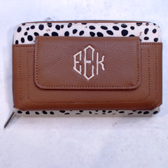 BLOOPER ACCESSORY: Monogrammed Phone Wallet Wristlet