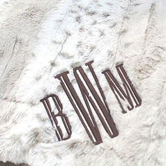 BLOOPER ACCESSORY: Personalized Fur Throw