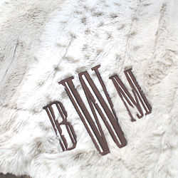 BLOOPER ACCESSORY: Personalized Fur Throw