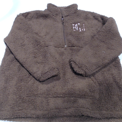 BLOOPER CLOTHING: Monogrammed Sherpa Pullover