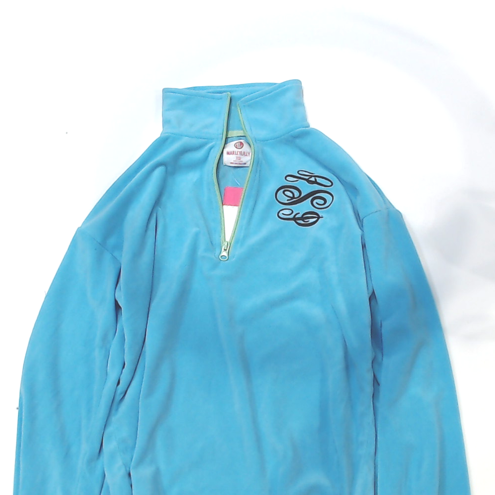 BLOOPER CLOTHING: Monogrammed Puff Sleeve Fleece Pullover