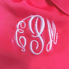 BLOOPER ACCESSORY: Monogrammed Girls Hair Bow