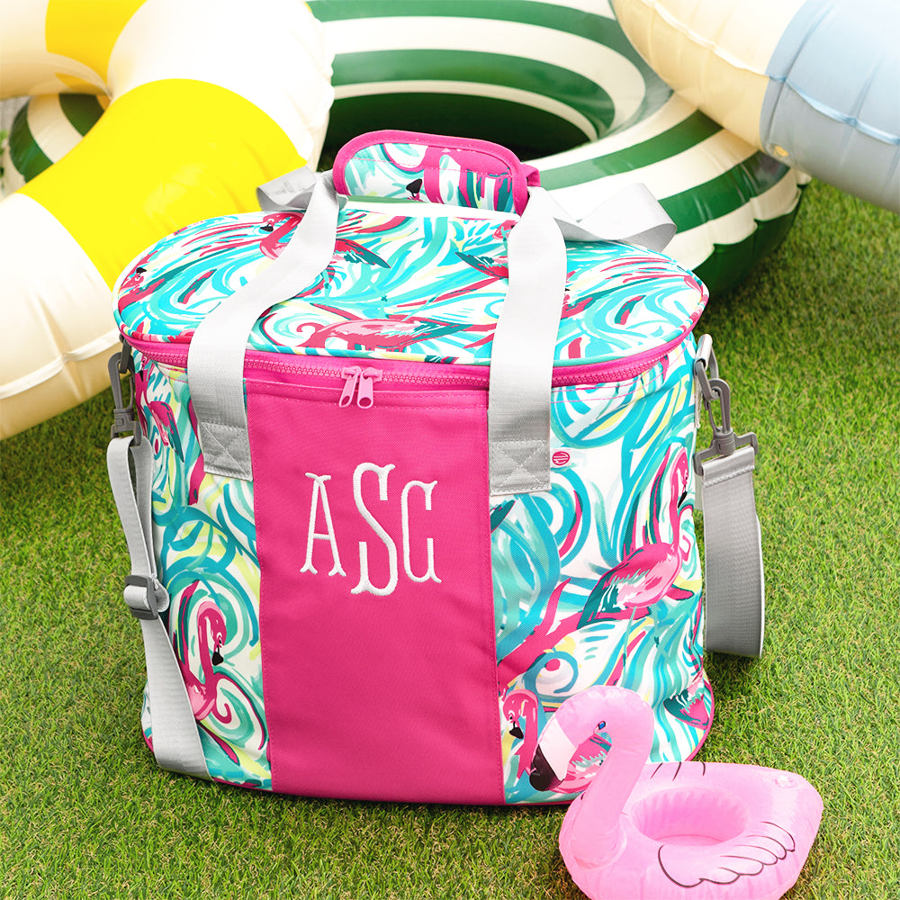 flamingo splish splash cooler with floats