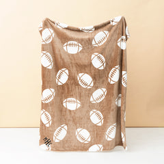 football blanket studio shot