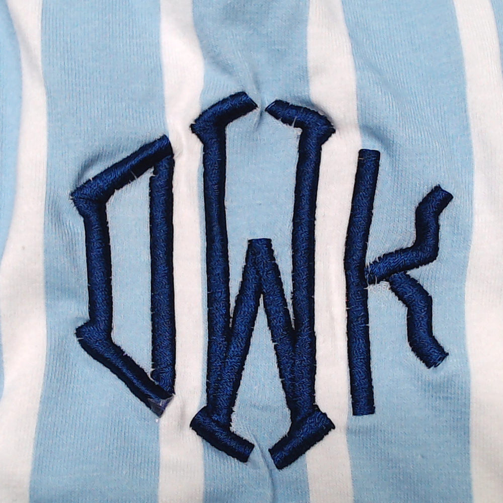 BLOOPER CLOTHING: Monogrammed Ruffle Top