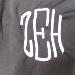 BLOOPER CLOTHING: Monogrammed Peplum Top