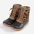 Monogrammed Kids Leopard Duck Boots | Leopard Spots