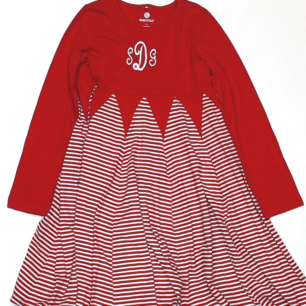 BLOOPER KIDS: Monogrammed Kids Twirl Dress