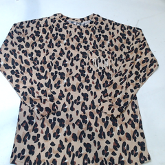 BLOOPER CLOTHING: Monogrammed Leopard Long Sleeve Shirt