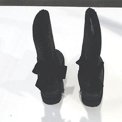 BLOOPER SHOES: Monogrammed Sherpa Tie Booties