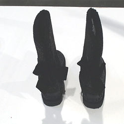 BLOOPER SHOES: Monogrammed Sherpa Tie Booties
