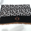 BLOOPER ACCESSORY: Monogrammed Leopard Scarf