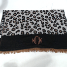 BLOOPER ACCESSORY: Monogrammed Leopard Scarf