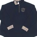 BLOOPER CLOTHING: Monogrammed Quarter Zip Sweatshirt