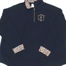 BLOOPER CLOTHING: Monogrammed Quarter Zip Sweatshirt