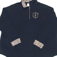 BLOOPER CLOTHING: Monogrammed Quarter Zip Sweatshirt