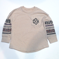 BLOOPER KIDS: Monogrammed Kids Long Sleeve Shirt