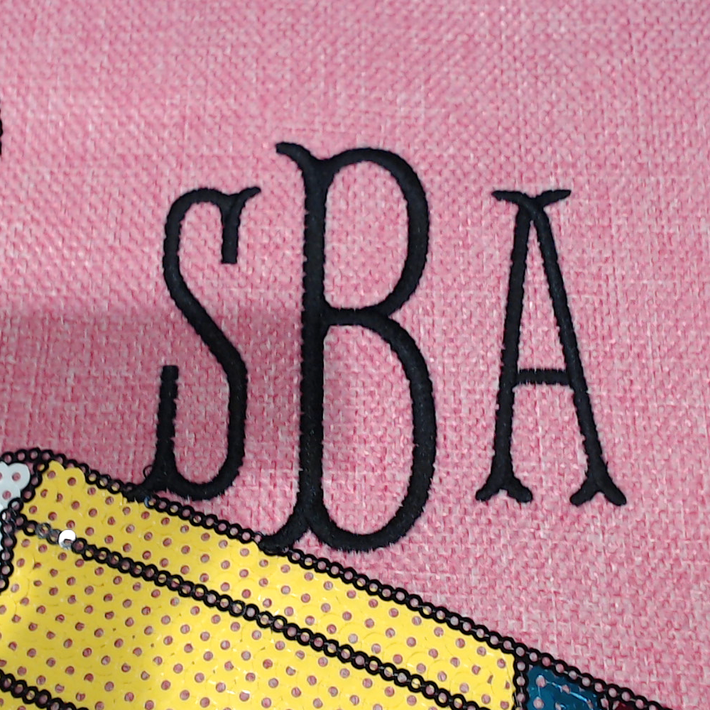 BLOOPER BAG: Monogrammed Sequin Tote Bag
