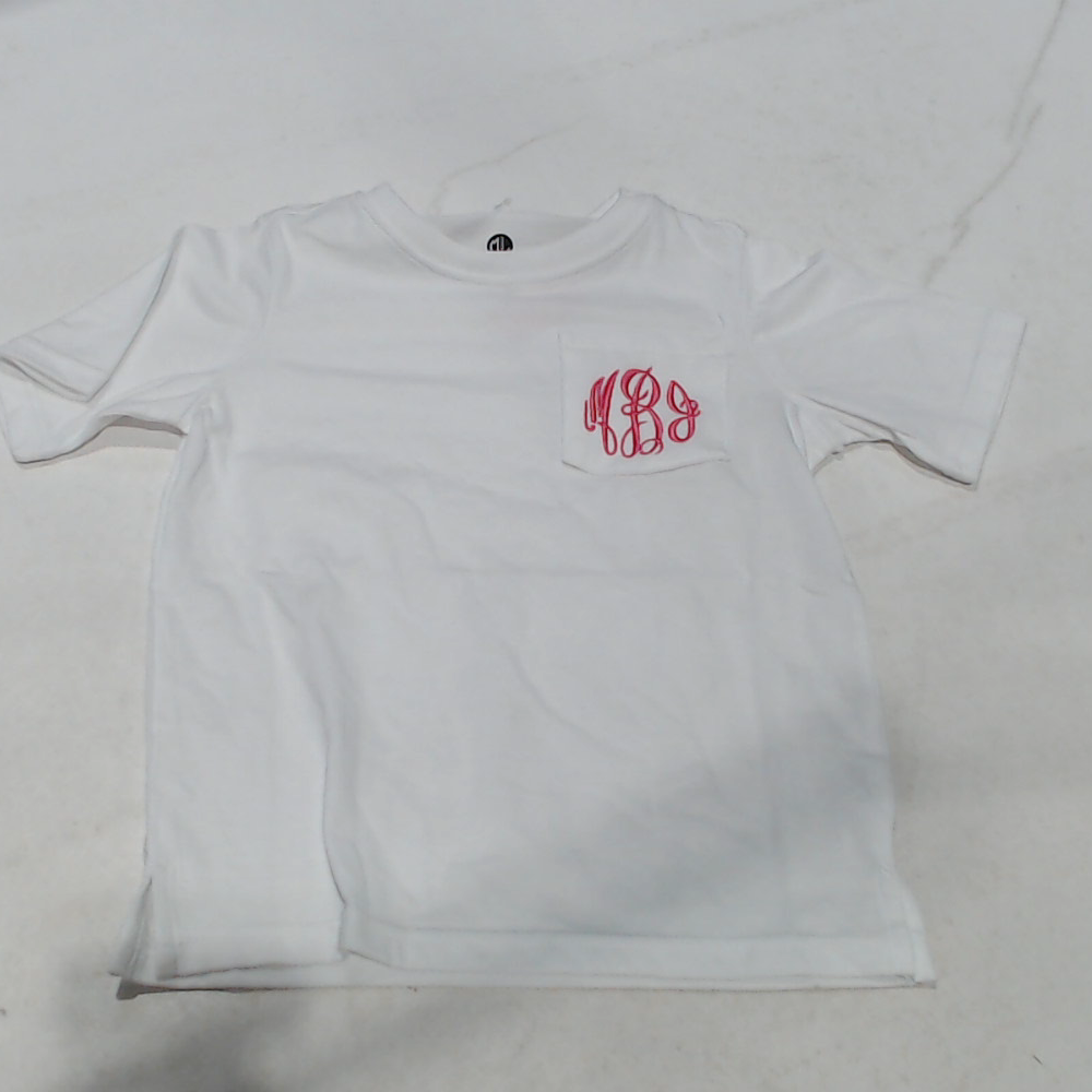 BLOOPER KIDS: Monogrammed Kids Short Sleeve Shirt